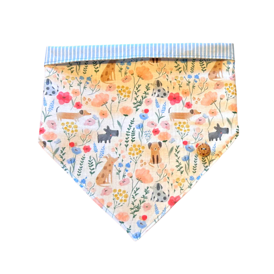 Spring Dachshunds Bandana - Snap On