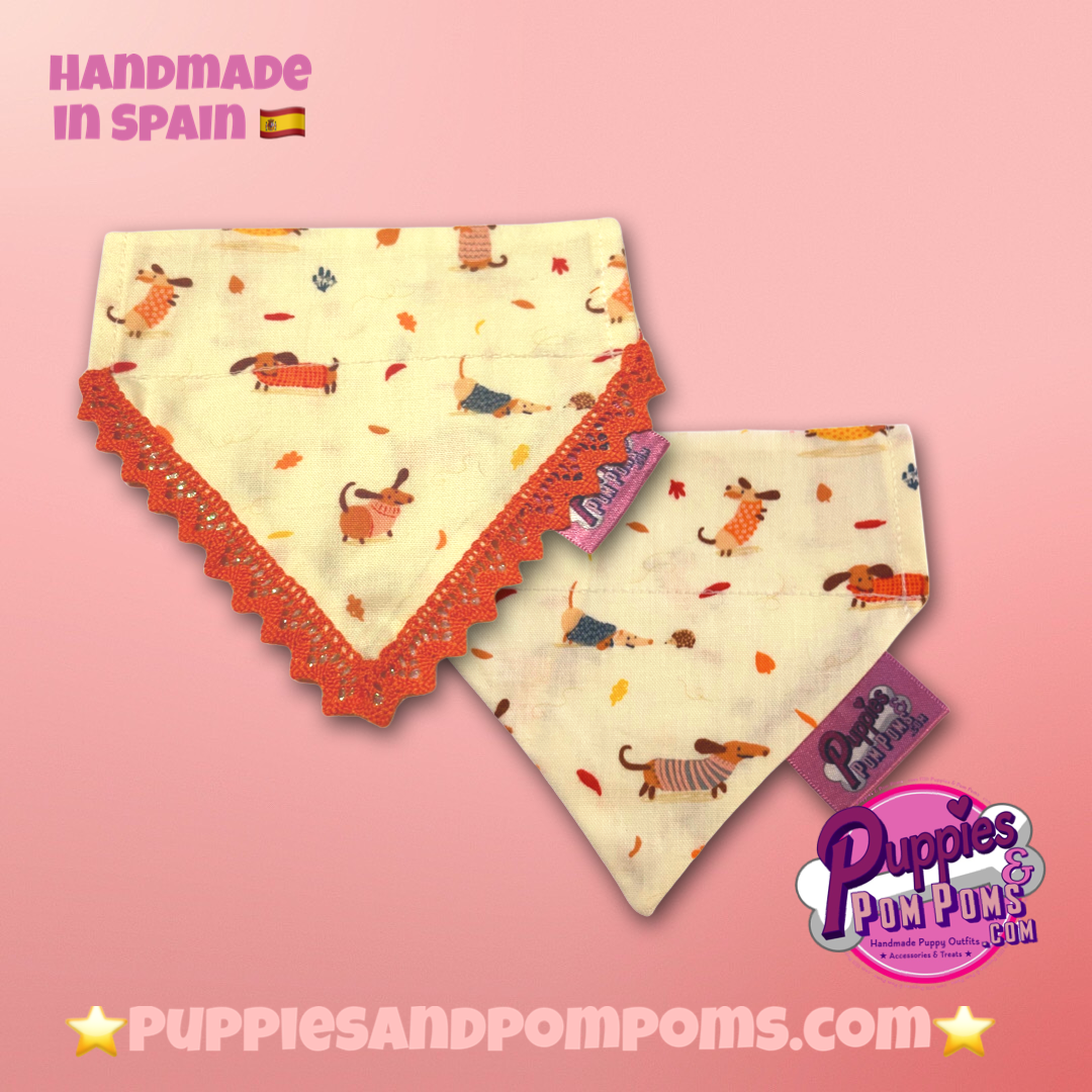 Autumn Dachshunds Bandana
