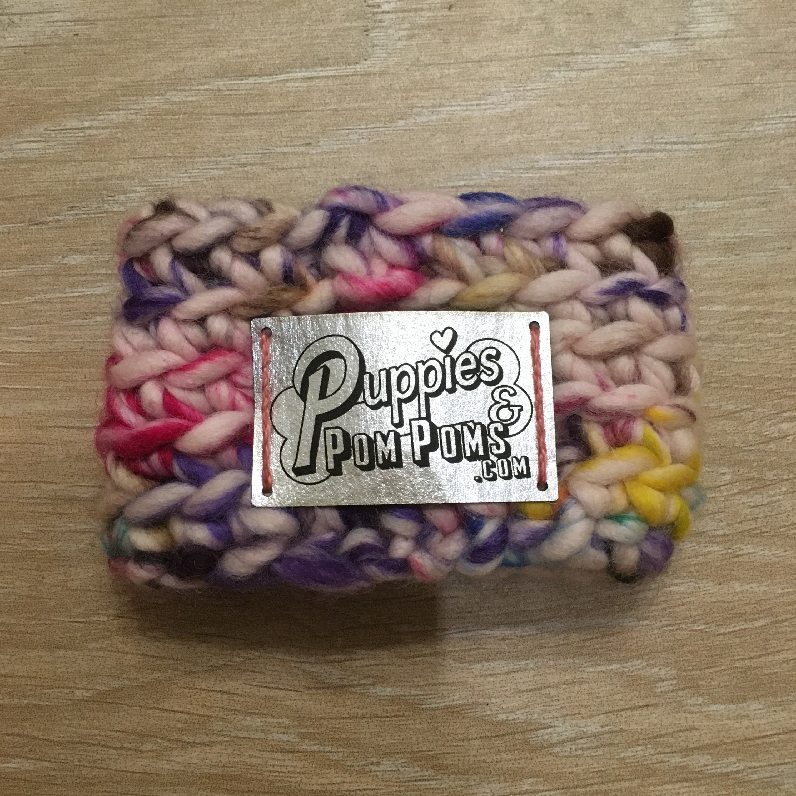 Hand painted Sprinkle Luxe Crochet Dog Snood