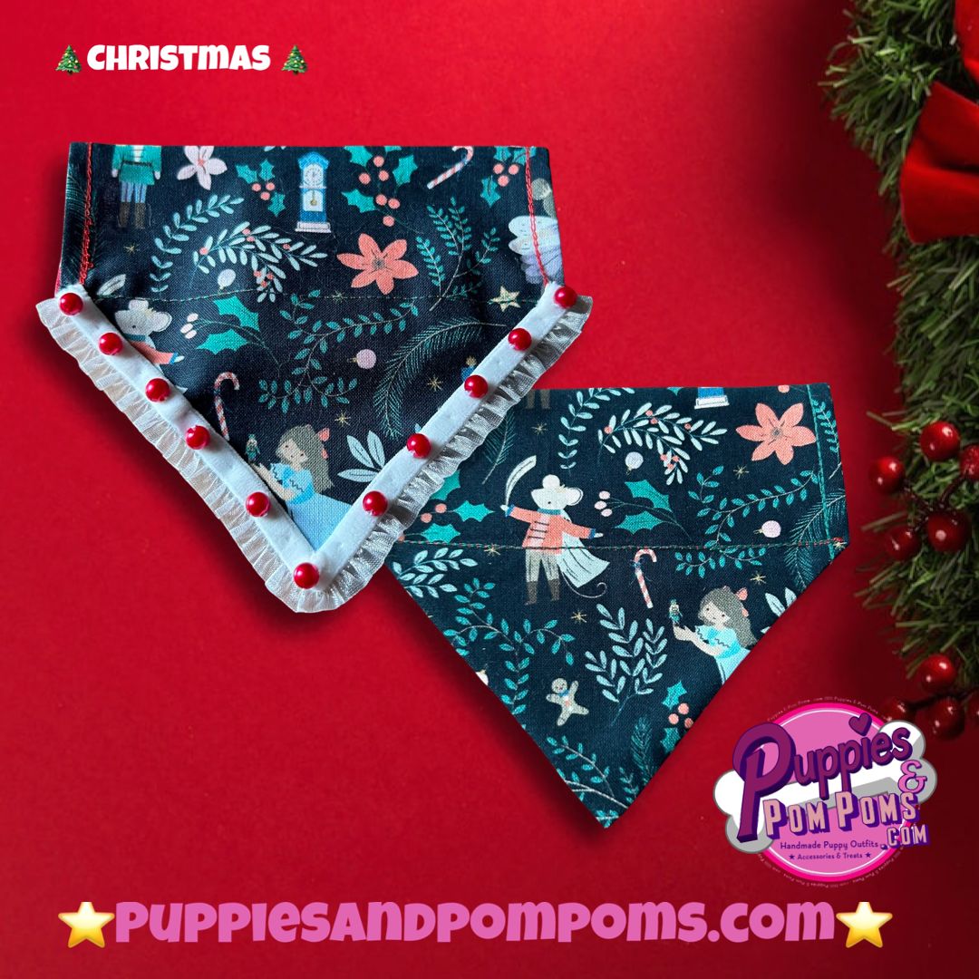 Christmas Dog Bandana - Sugar Plum Fairy