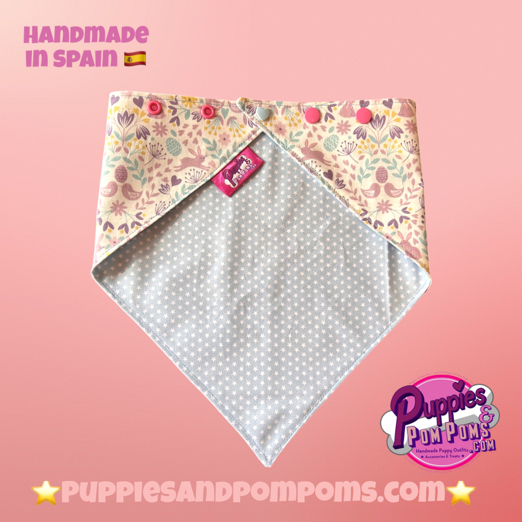 Spring Superstars Dog Bandana - Snap On