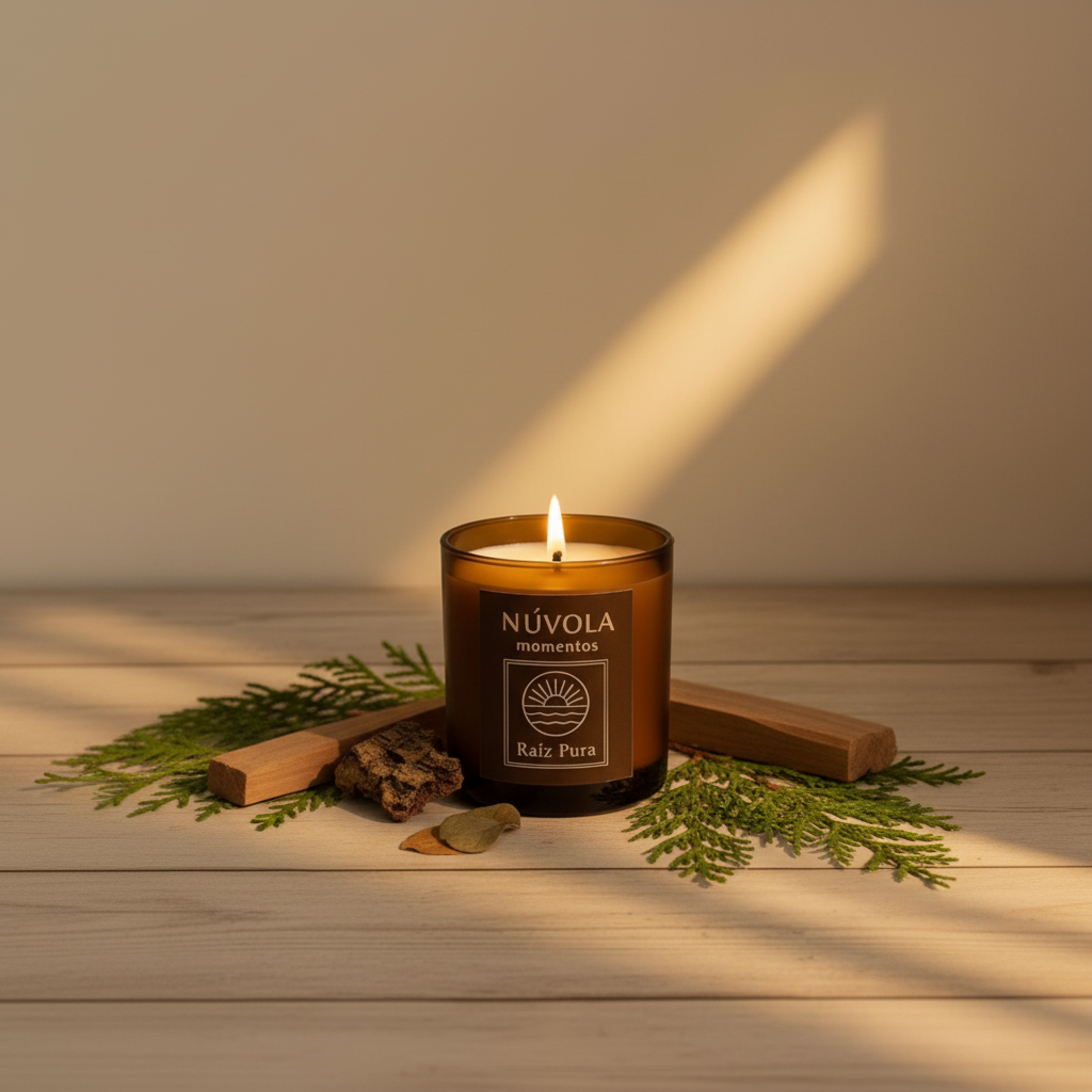 Raíz Pura – Vela para calmar la sobrecarga mental